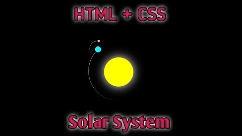 Solar system using html & css || Animation || html & css project #html #css #animation #solar #viral