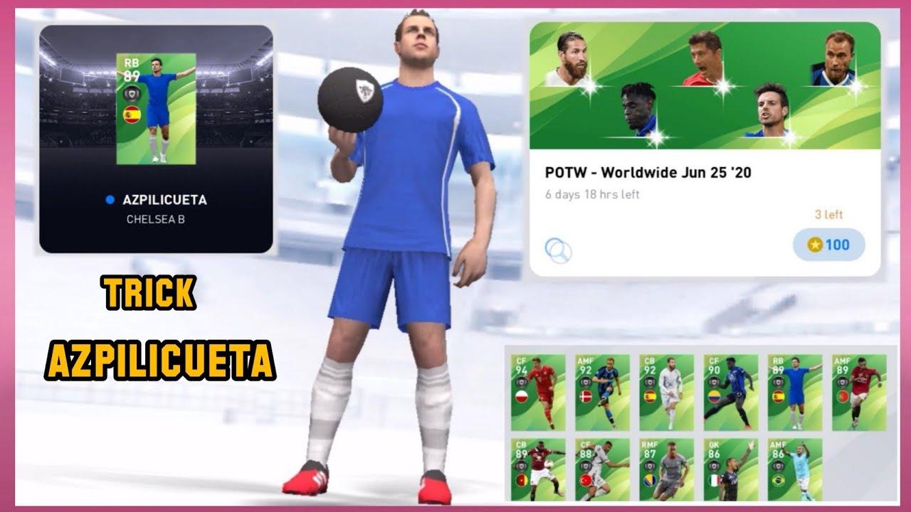 TRICK TO GET AZPILICUETA FROM POTW WORLDWIDE !! PES 2020 BILE