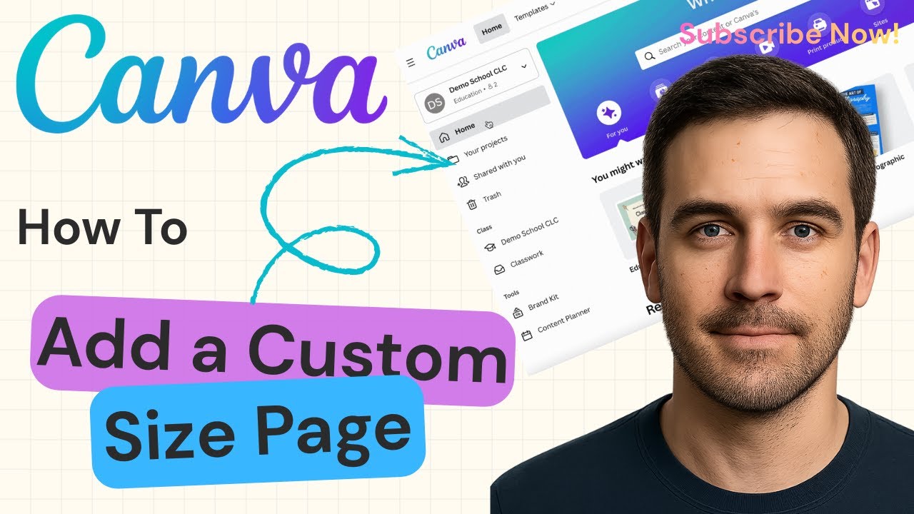 How To Add A Custom Page Size In Canva | Canva Tutorial 2025