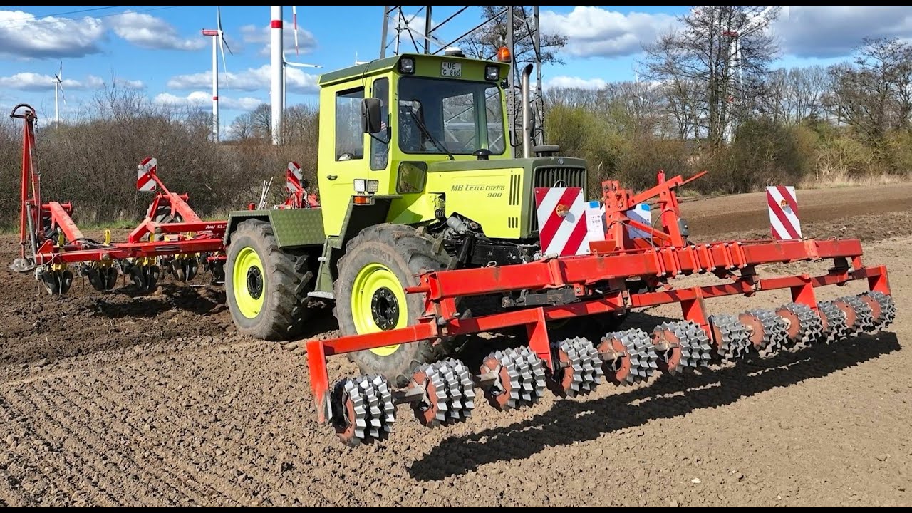 Zuckerrüben-Aussaat - Frühjahrsbestellung Landwirtschaft Traktoren Mercedes Benz MB Trac 1000 & 900