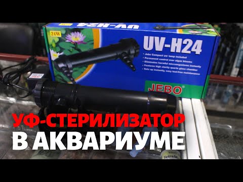 УФ-стерилизатор для аквариума: что это и для чего он нужен? JEBO UV-H24