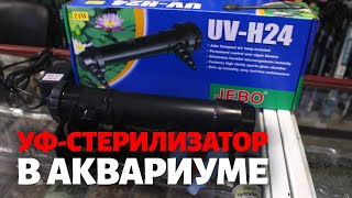 УФ-стерилизатор для аквариума: что это и для чего он нужен? JEBO UV-H24