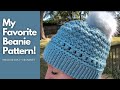 My Favorite Beanie Pattern! Step by Step Crochet Along! Beginner Friendly!