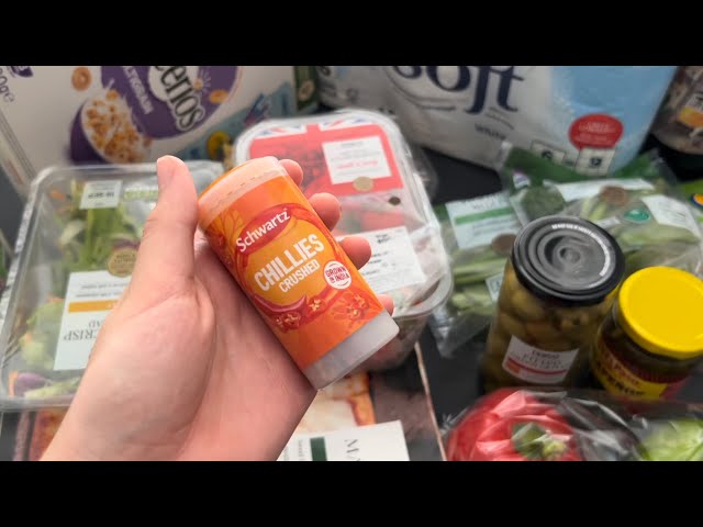 ASMR grocery haul | soft spoken | pizzas 🍕 wine 🍷fruit 🍓 veggies 🥦 salad 🥗