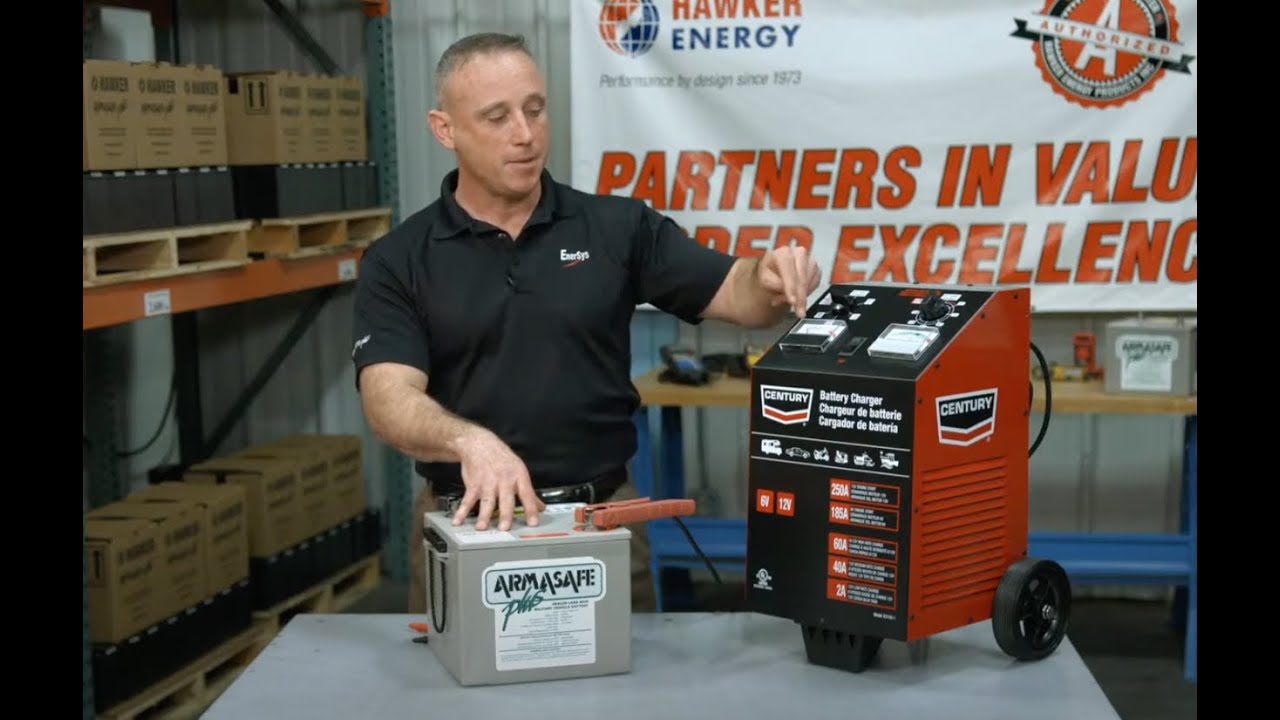 How to Use Conventional Chargers on Hawker ARMASAFE Plus 6TAGM
