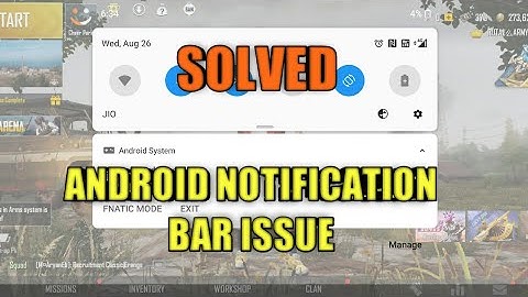 Notification Bar issue in android while playing Pubg Mobile | How to use Screen Pinning in Android