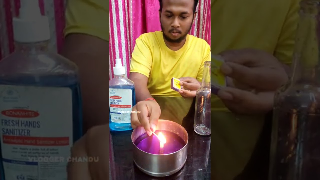 Sanitizer v/s Fire Bottile😱
