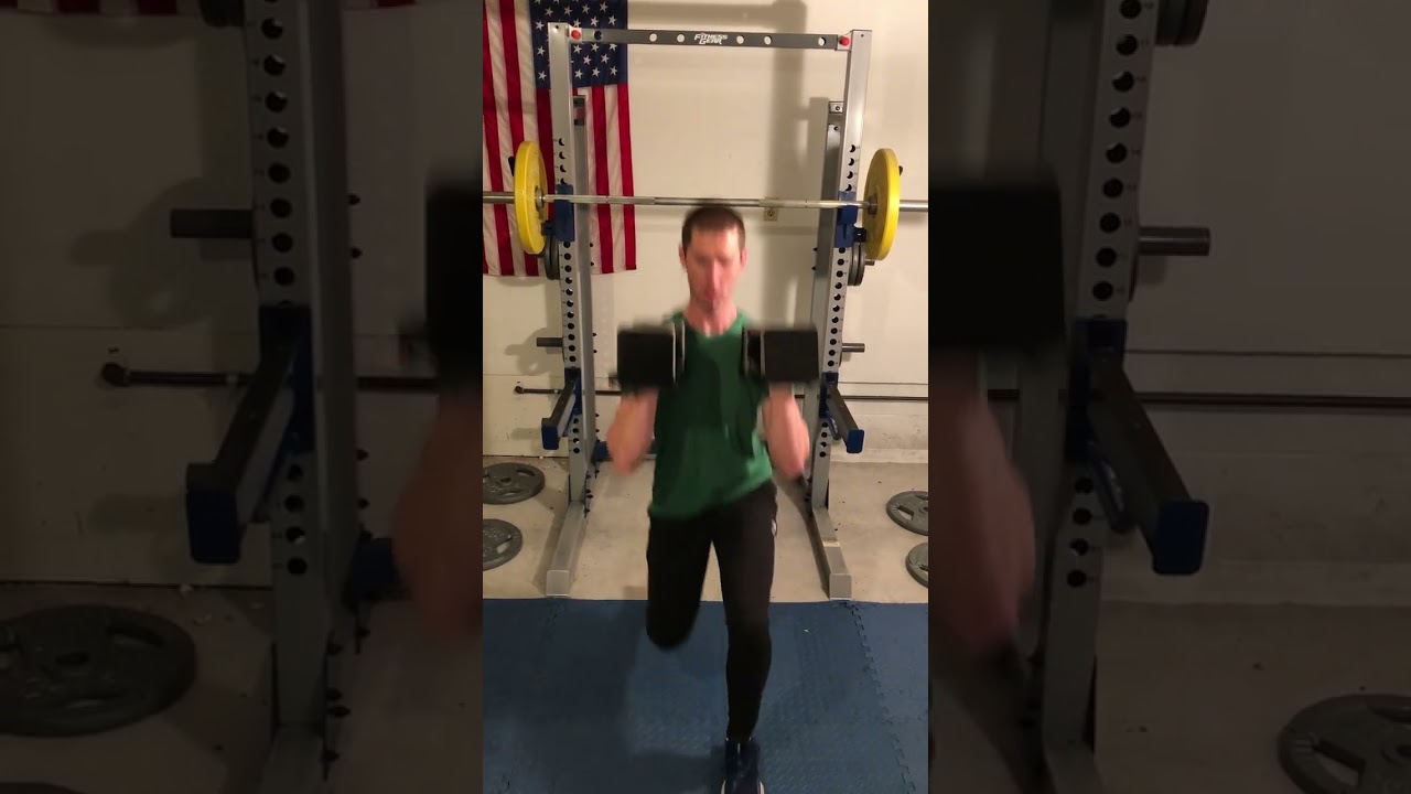 DB High-Hold Pendulum Lunge