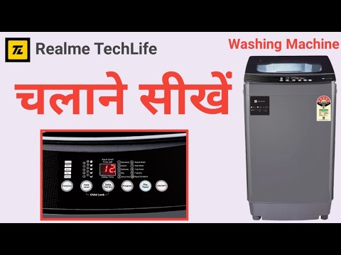 How to Use Realme Washing Machine, Realme TechLife Washing - YouTube