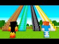 Minecraft NOOB vs PRO vs HACKER vs GOD: LA ESCALERA MÁS LARGA en RETO DE CONSTRUCCIÓN