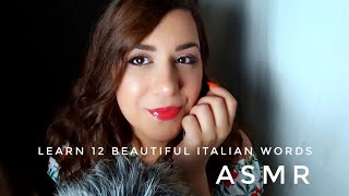 Asmr learn beautiful italian words soft spoken & fluffly mic