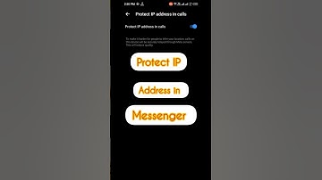 How to Hide Your IP Address on Messenger 🔒🌐 | Stay Safe Online #Shorts #messenger #ytshorts