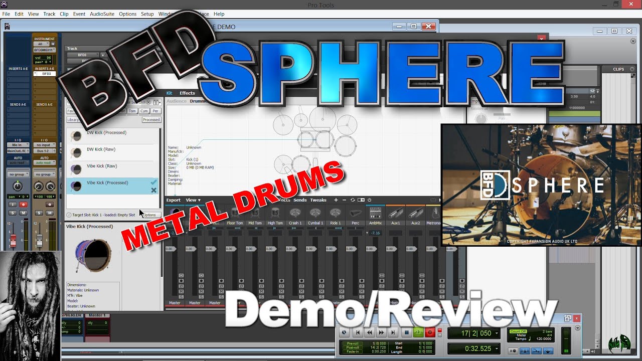 BFD SPHERE - Demo/Review (Metal Drums for BFD3)