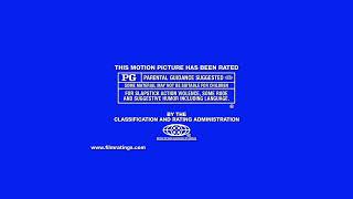 MPAA Rating Card (PG, 2012)