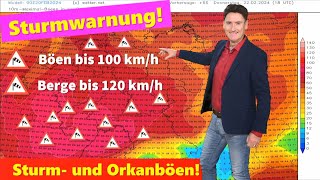 ACHTUNG UNWETTER: Orkan- und Sturmböen! Donnerstag: Sturm- und Dauerregenwarnung! GFS will FRÜHLING!