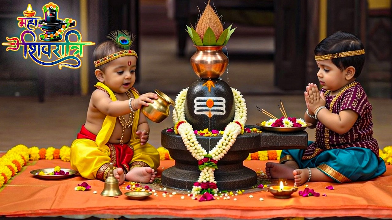 नन्हे कान्हा और बलराम ने अपने नन्हे - नन्हे हाथो से की महादेव की पूजा - YASHOMATI MAIYYA KE NANDLAL