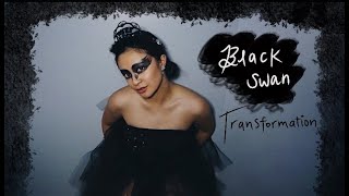 BLACK SWAN TRANSFORMATION (+ DIY COSTUME!) | HALLOWEEN 2021