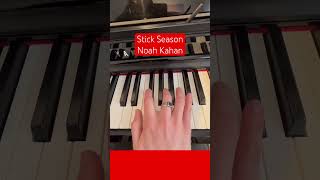 How to play Stick Season by Noah Kahan on piano