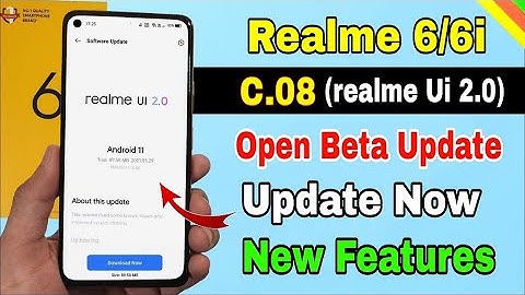 Realme 6 & 6i C.08 realme ui 2.0 new update | June Update features, realme 6 new update