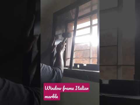 bathroom window frame