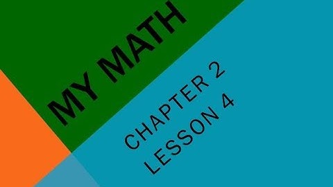 My Math Flip Chapter 2 Lesson 4