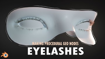 EASY Way to Make Procedural REALISTIC Eyelashes in Blender 4.1 (Geometry Nodes)