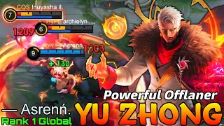 Powerful Offlaner Yu Zhong Legendary Gameplay - Top 1 Global Yu Zhong by — Asrenń. - Mobile Legends