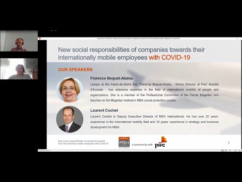 WEBINAR - New social Responsibilities of companies towards their expatriates with COVID-19