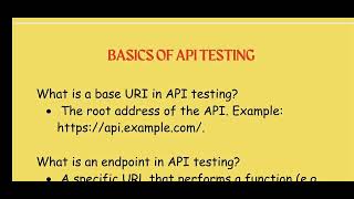 API Testing Interview Questions & Answers🔥#apitesting #sdet #selenium #playwright #automationtesting
