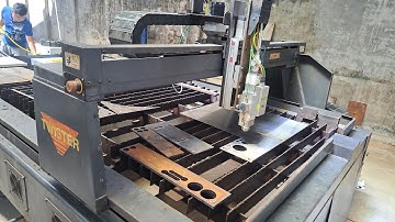 nâng cấp máy cắt plasma thành laser cnc 3000w cắt siêu mượt thép. #cypcut #raytools #cnclaser