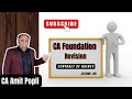 Lect 23 Revision | CA Foundation Business Laws | Exam June 24 | Contract of Agency | CA Amit Popli