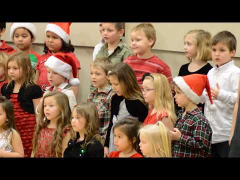 Ellie's Warroad Elementary School Kindergarten Class Christmas concert 2016 song 5