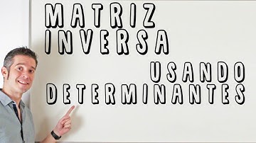 Matriz Inversa usando determinantes