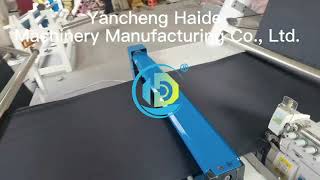 Double Folding and Tube-Sewing Machine for Woven Knitted Fabric