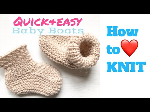 Video 2 Needle Baby Socks Knitting Pattern