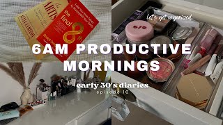 6am mornings, weekly reset, productive days in my life | early 30's diaries