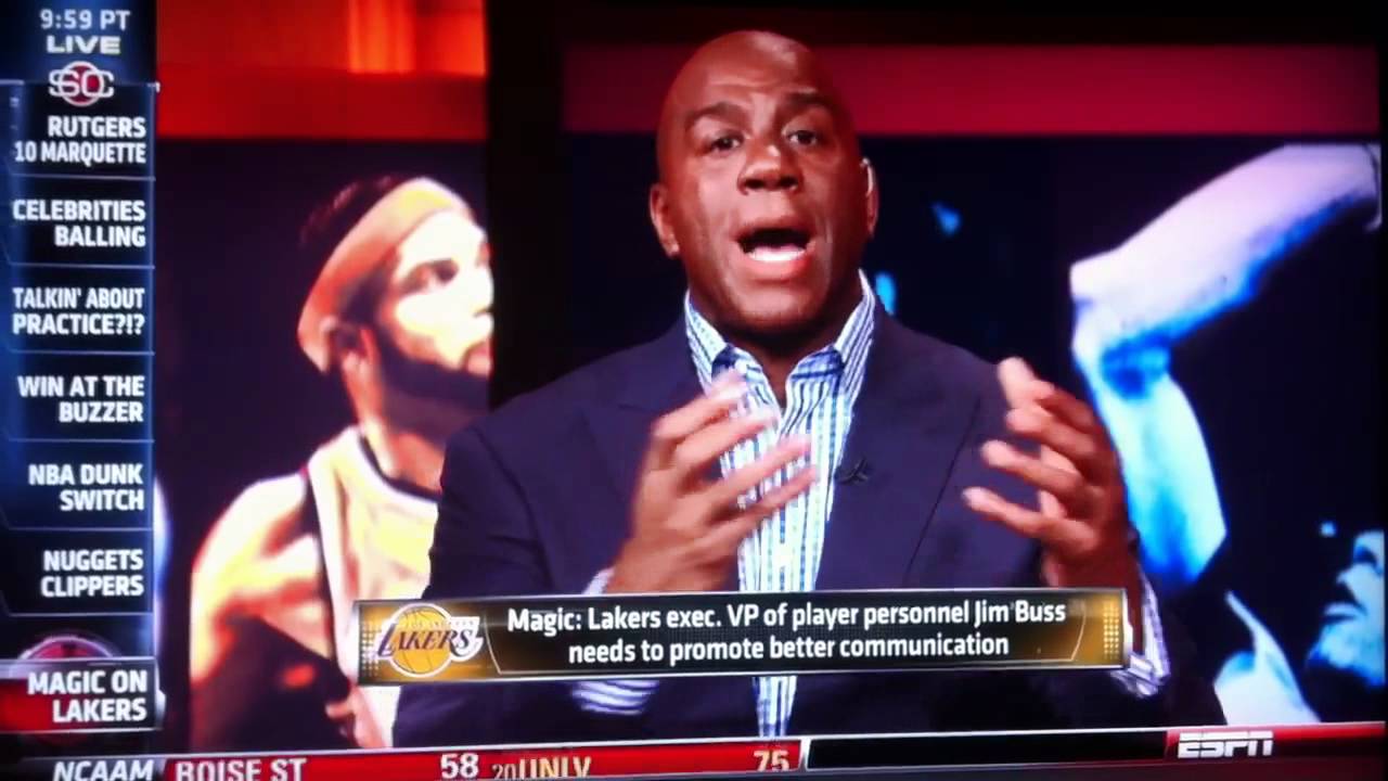 Magic Johnson calls for Jim Buss to do a better job