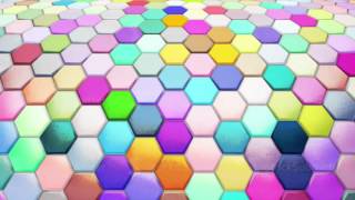 Hexagon Background Loop Full HD 3d