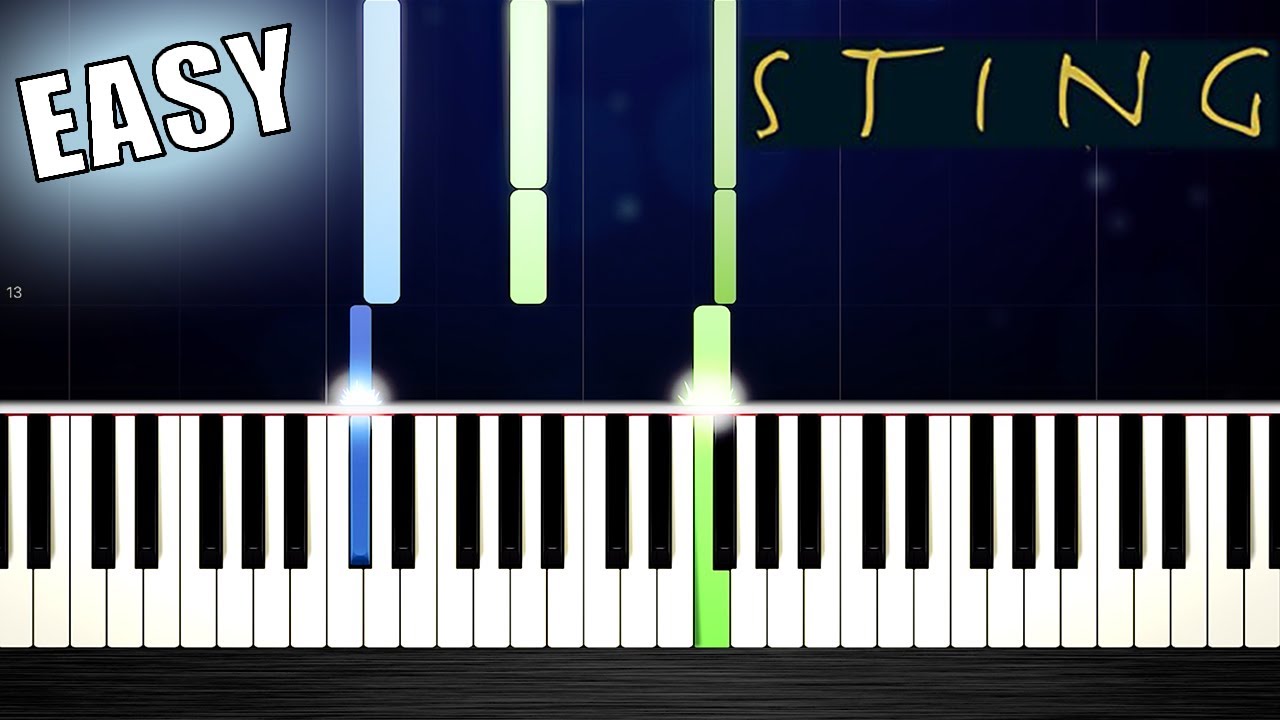Sting - Shape Of My Heart - EASY Piano Tutorial by PlutaX - YouTube