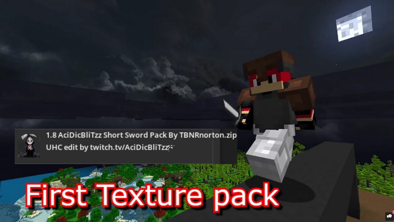 Using my first texture pack - YouTube