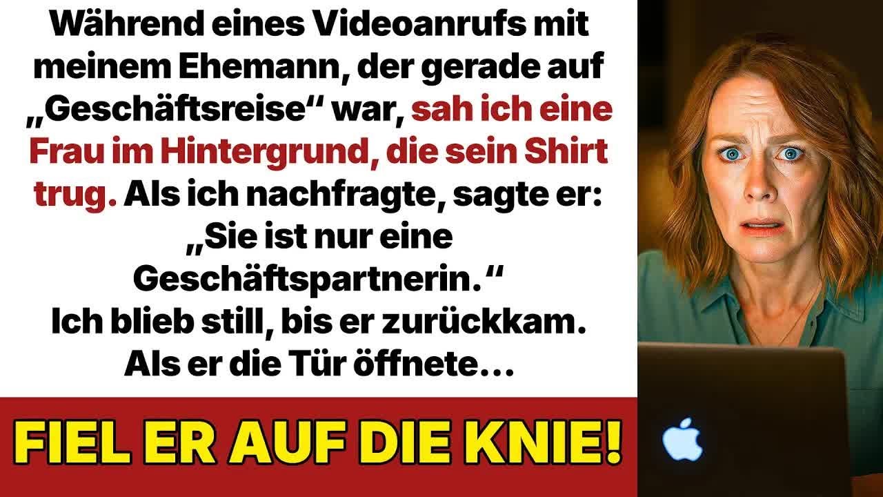 Während eines Videoanrufs sah ich eine Frau, die das Shirt meines Mannes trug!