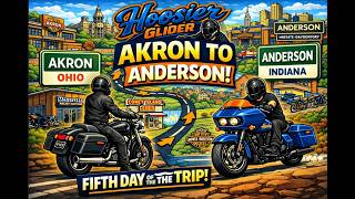 Northeast Harley Tour Day 5 | Akron Ohio to Anderson Indiana | Hoosier Glider