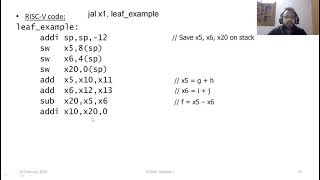CA:M1:Lec7: ISA Part 6 - Stack