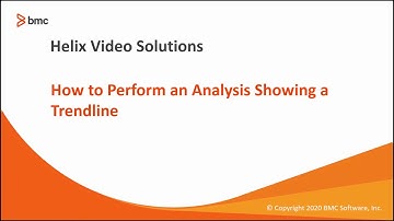 BMC TSCO: How to Perform an Analysis Showing a Trendline in TrueSight Capacity Optimization