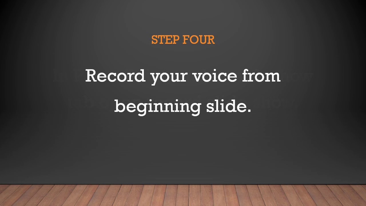 how to make a video presentation with voice over