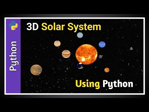 How to create solar system using python | 3D solar system  by python code | solarsystem using python
