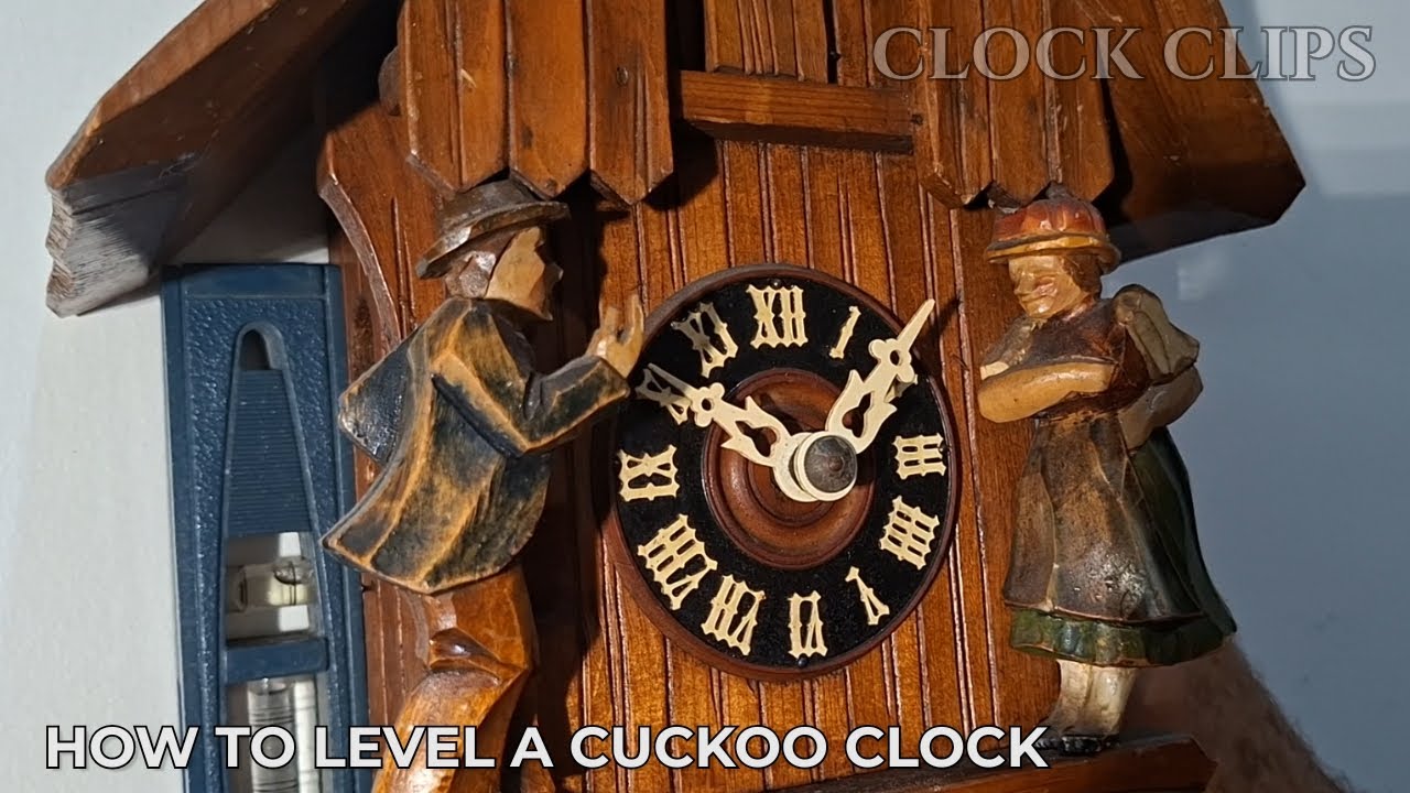 How to level a cuckoo clock properly - YouTube