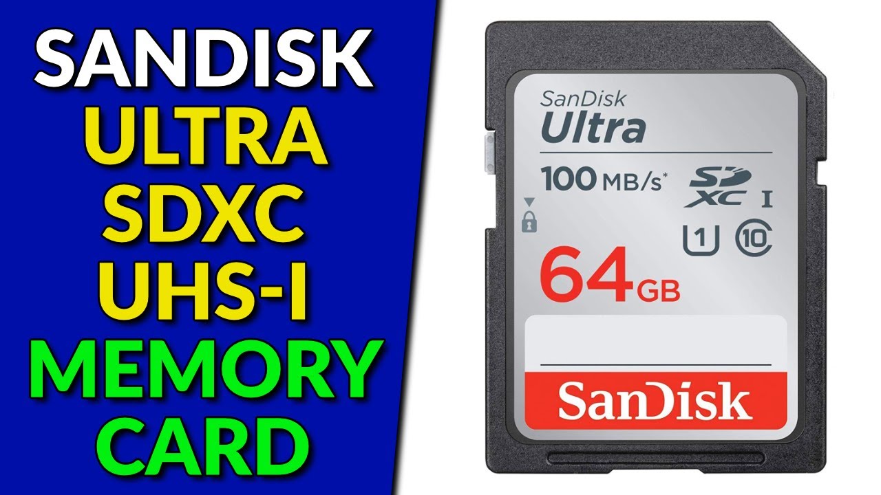 SanDisk 64GB Ultra SDXC UHS-I Memory Card 100MB/s, C10, SDXC