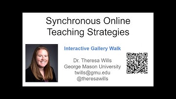 Interactive Gallery Walk - Synchronous Online Teaching Strategies