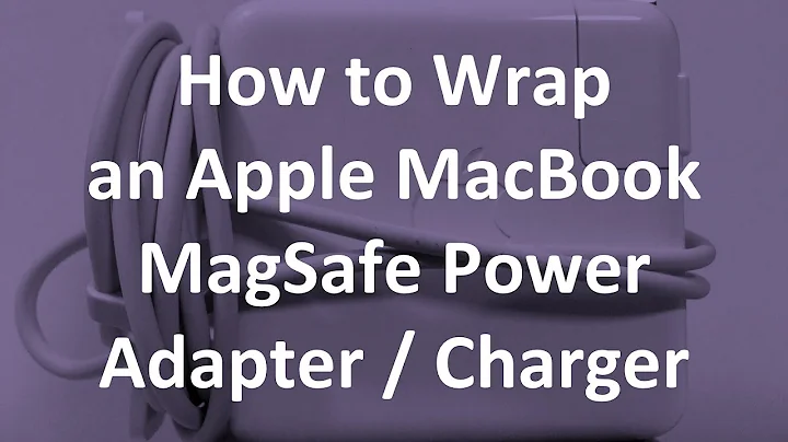 How to Wrap an Apple MacBook MagSafe Power Adapter / Charger